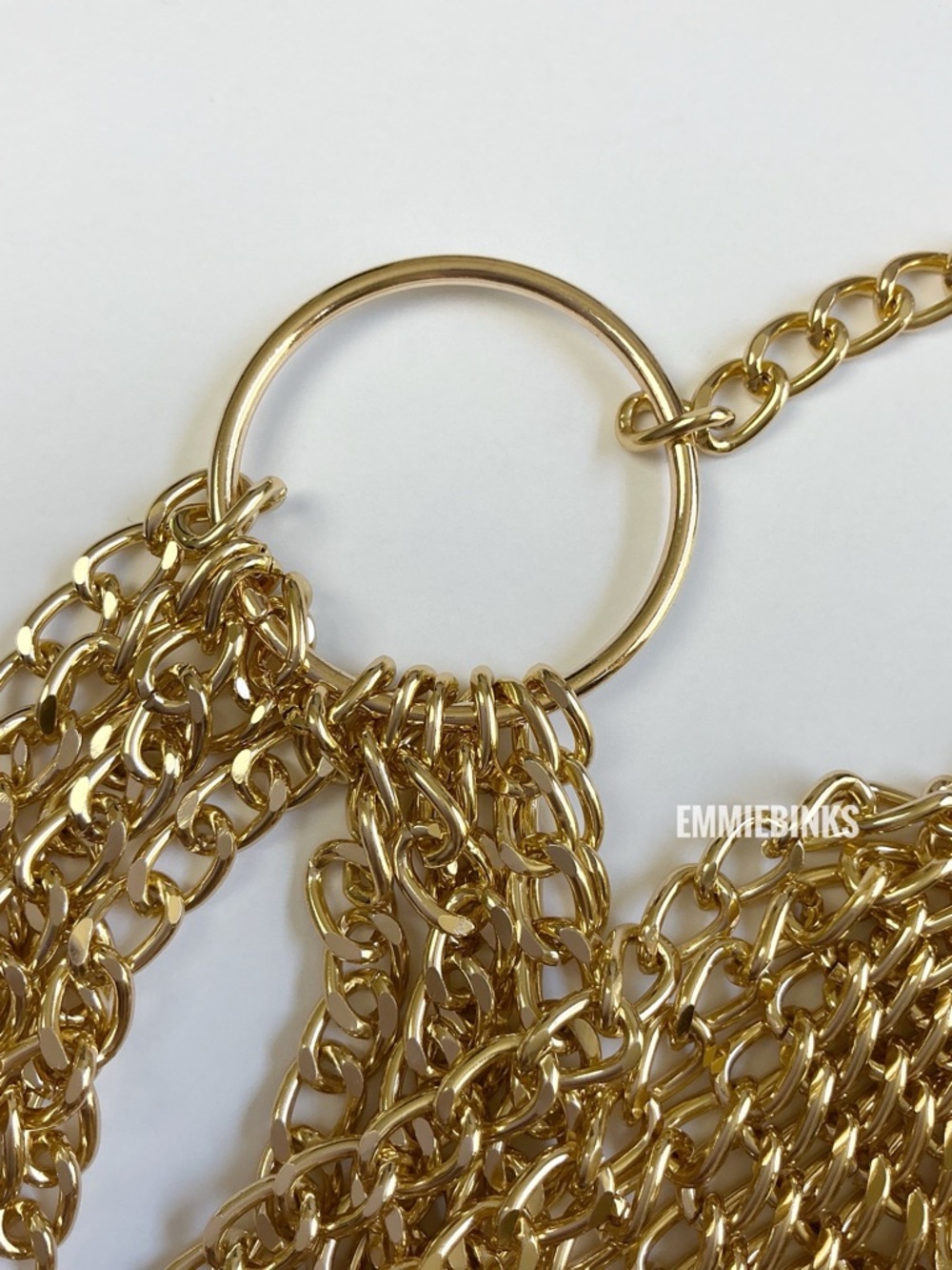 New Pebby Forevee Golden Layered Chains Statement Belt ~ Waist Chain Accessory - Picture 8 of 14